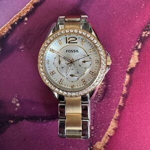 Women’s Fossil Two Tone Watch